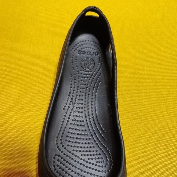 Crocs Kadee Slingback Comfort Black Casual Flats Slip On Women's Size 10 - Picture 2 of 9